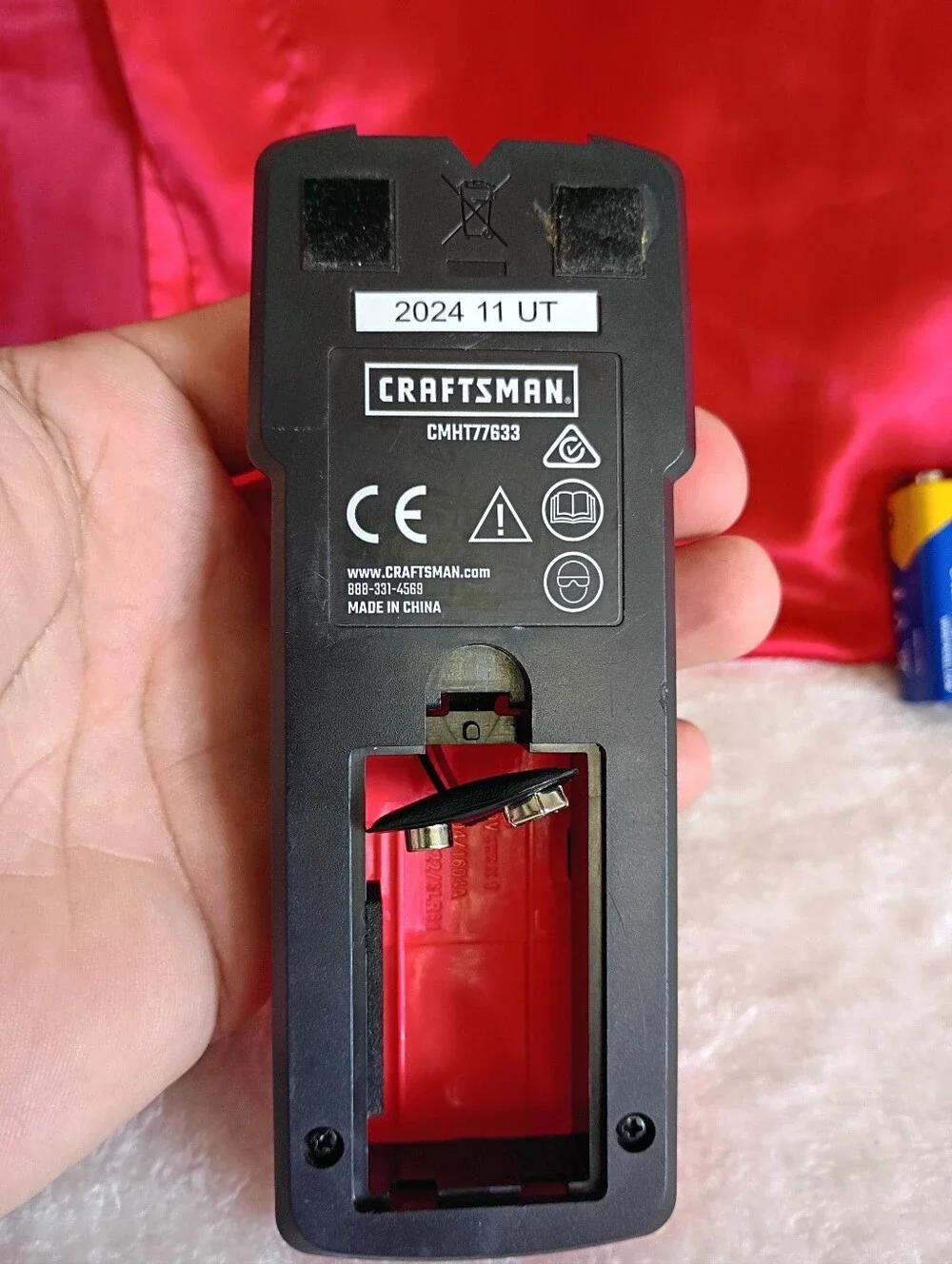 Craftsman Red Battery Tester with 9V Battery